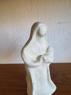 Vierge à l’enfant en plâtre