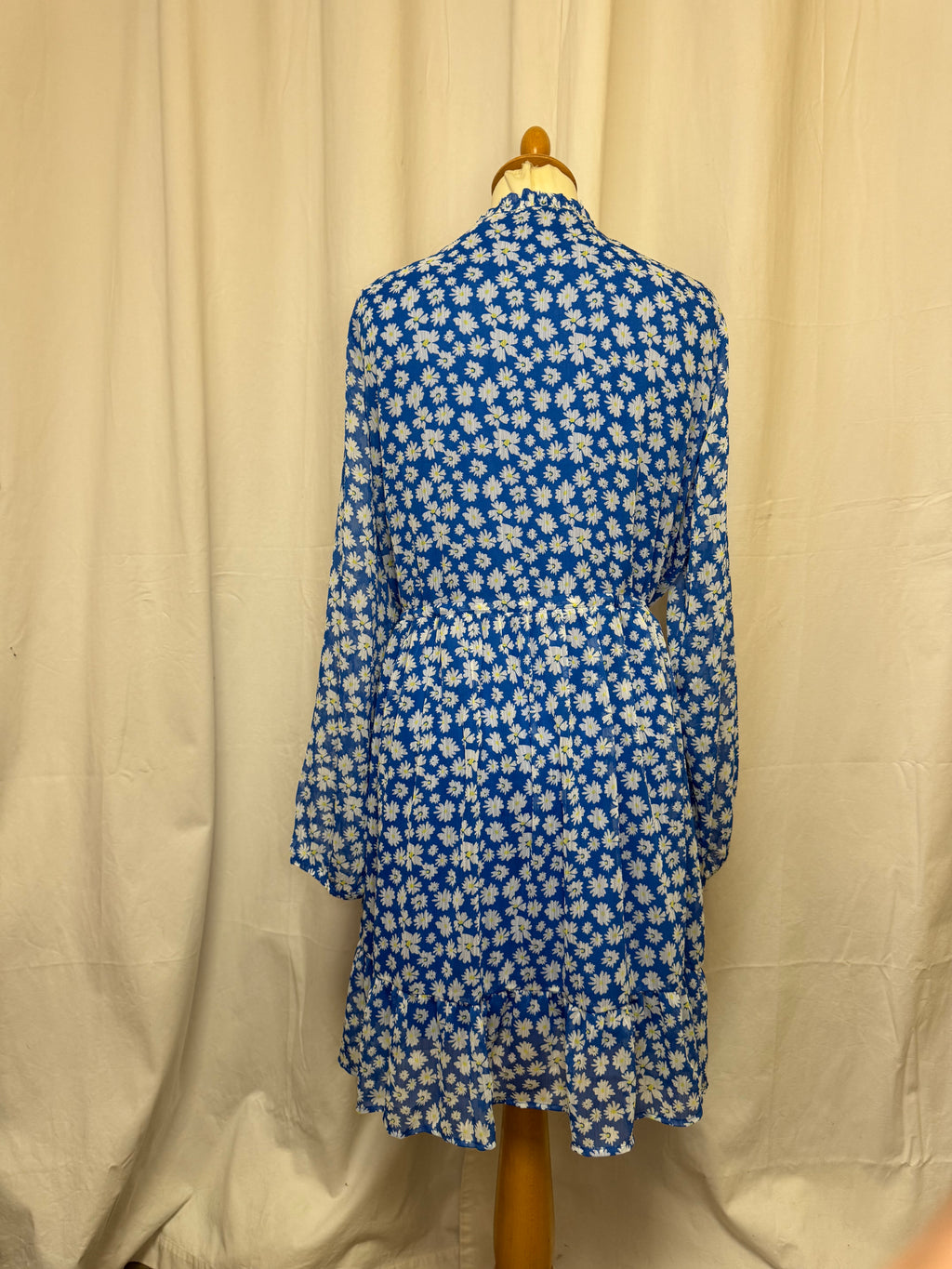 Robe à fleurs bleu