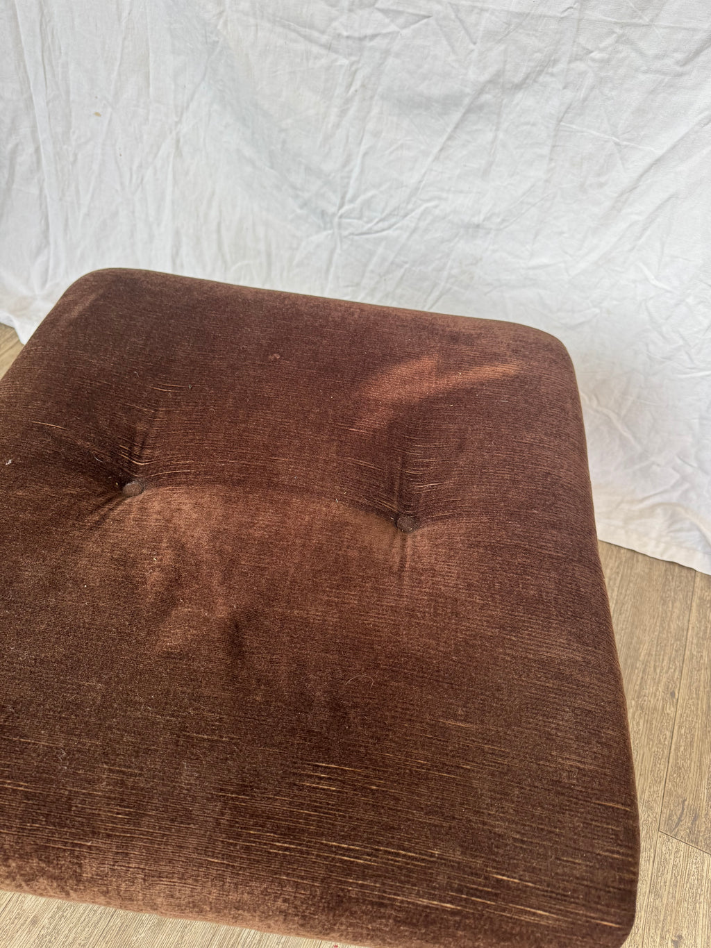 Pouf en velours