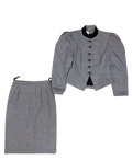 Tailleur vichy 80s