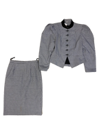 Tailleur vichy 80s