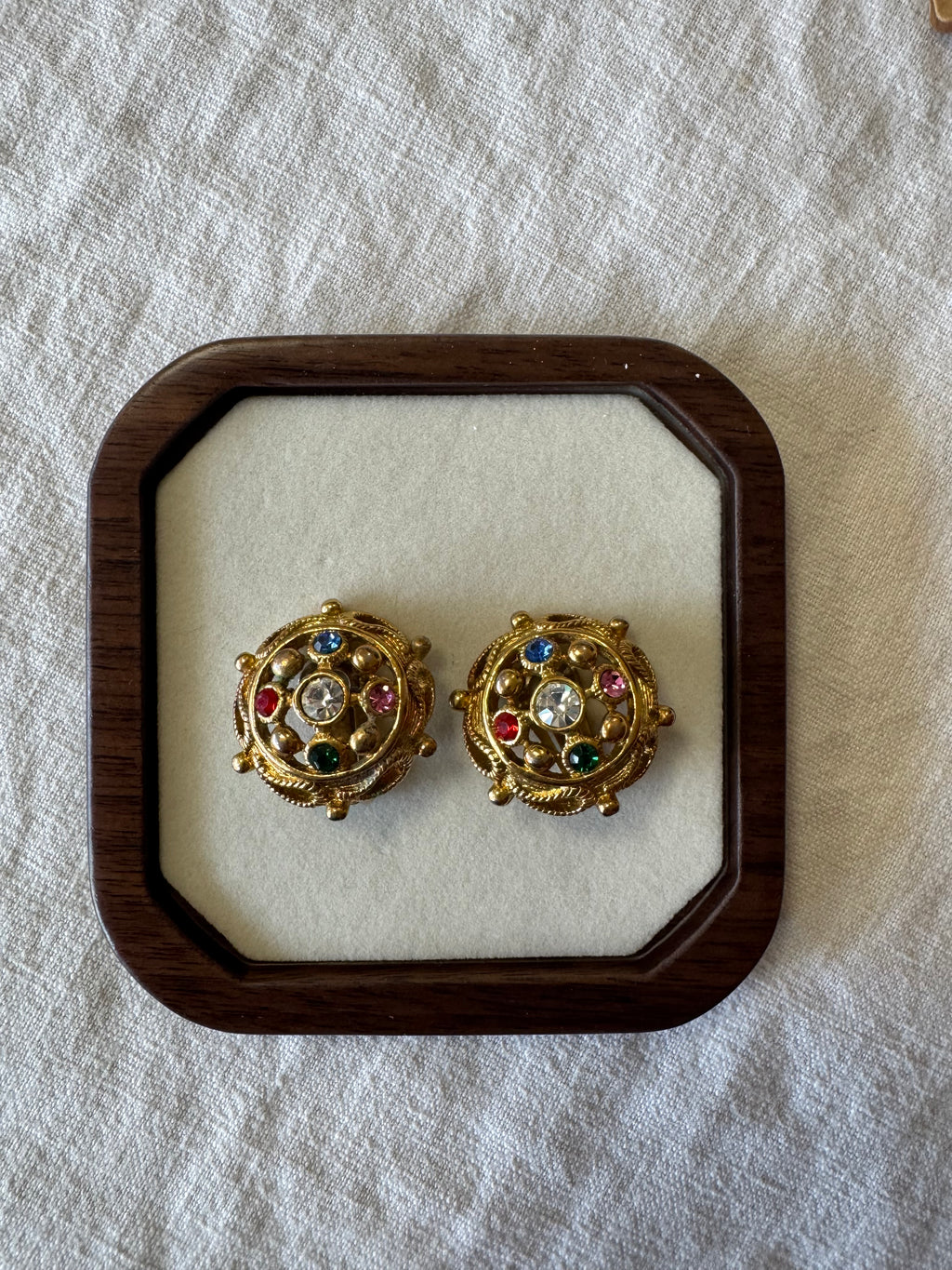 Boucles d'oreilles à strass