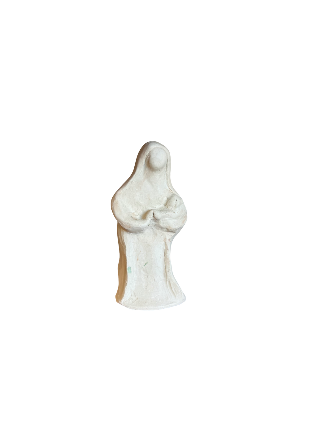 Vierge à l’enfant en plâtre
