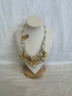Collier fleurs pendantes