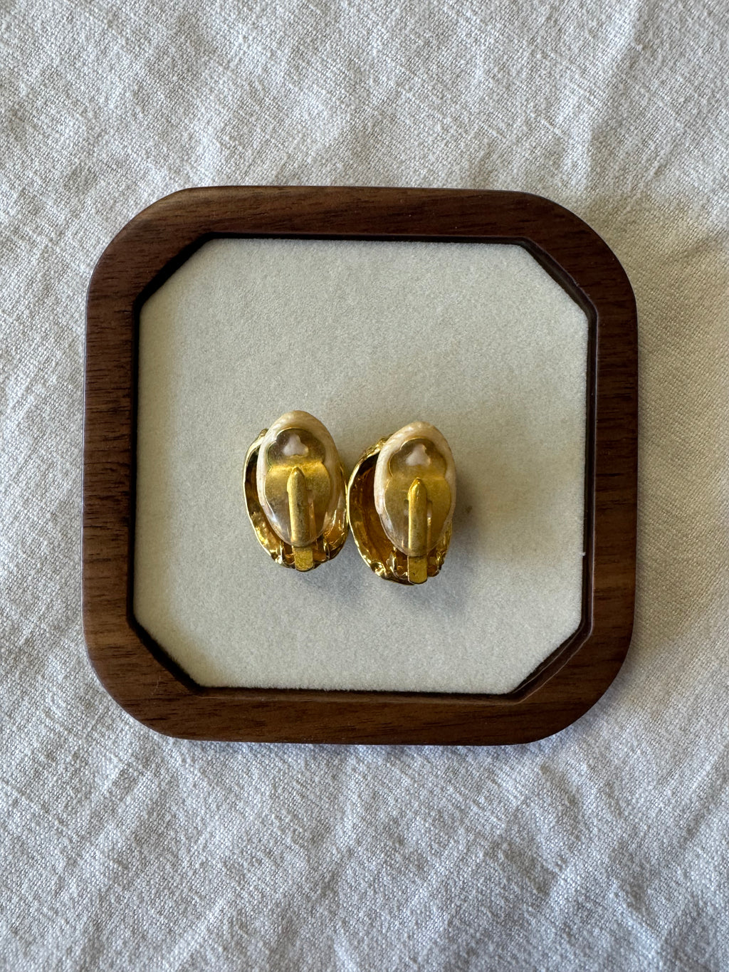 Boucles d'oreilles à clip doré