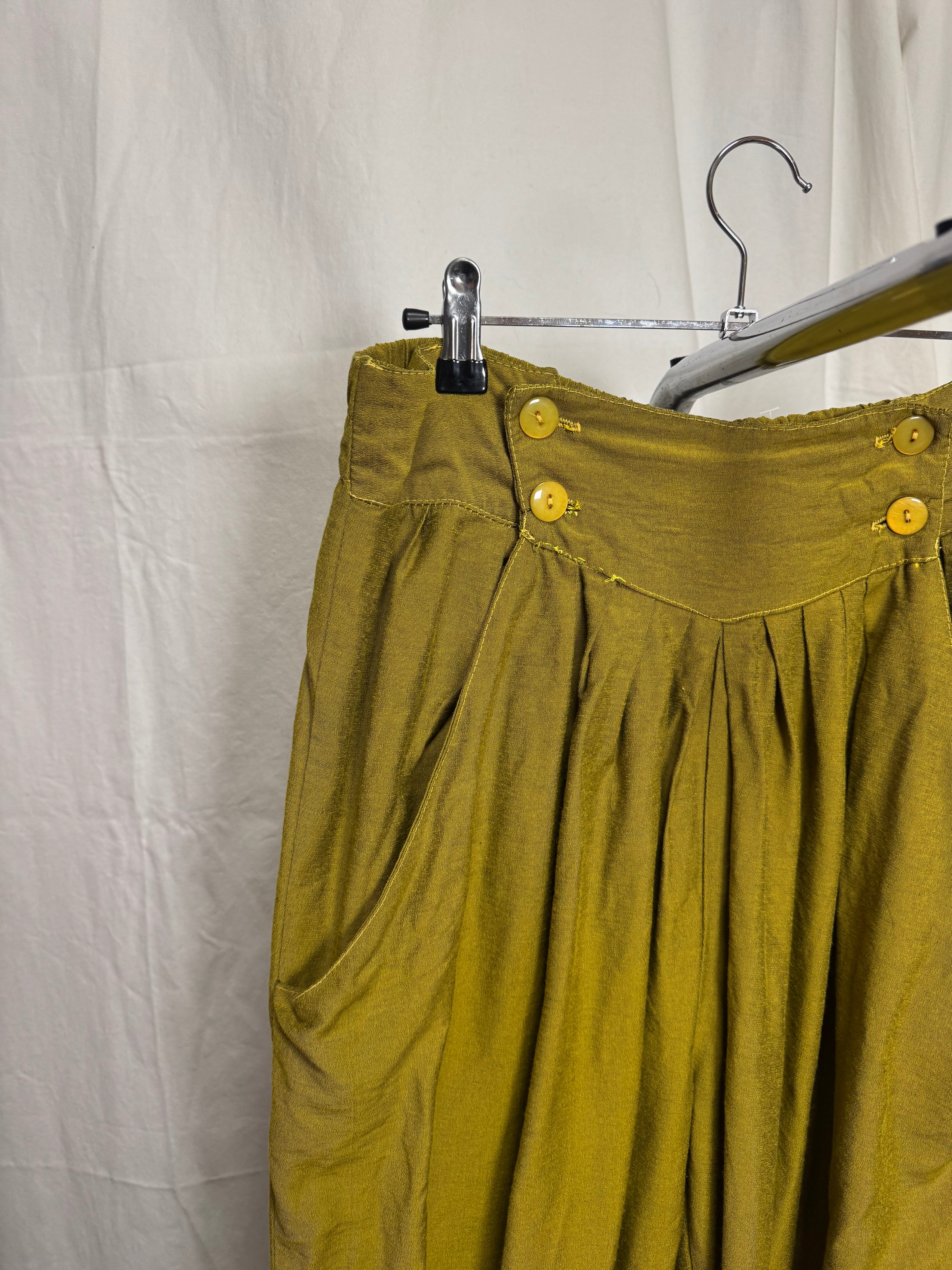 Pantalon large vert 80s