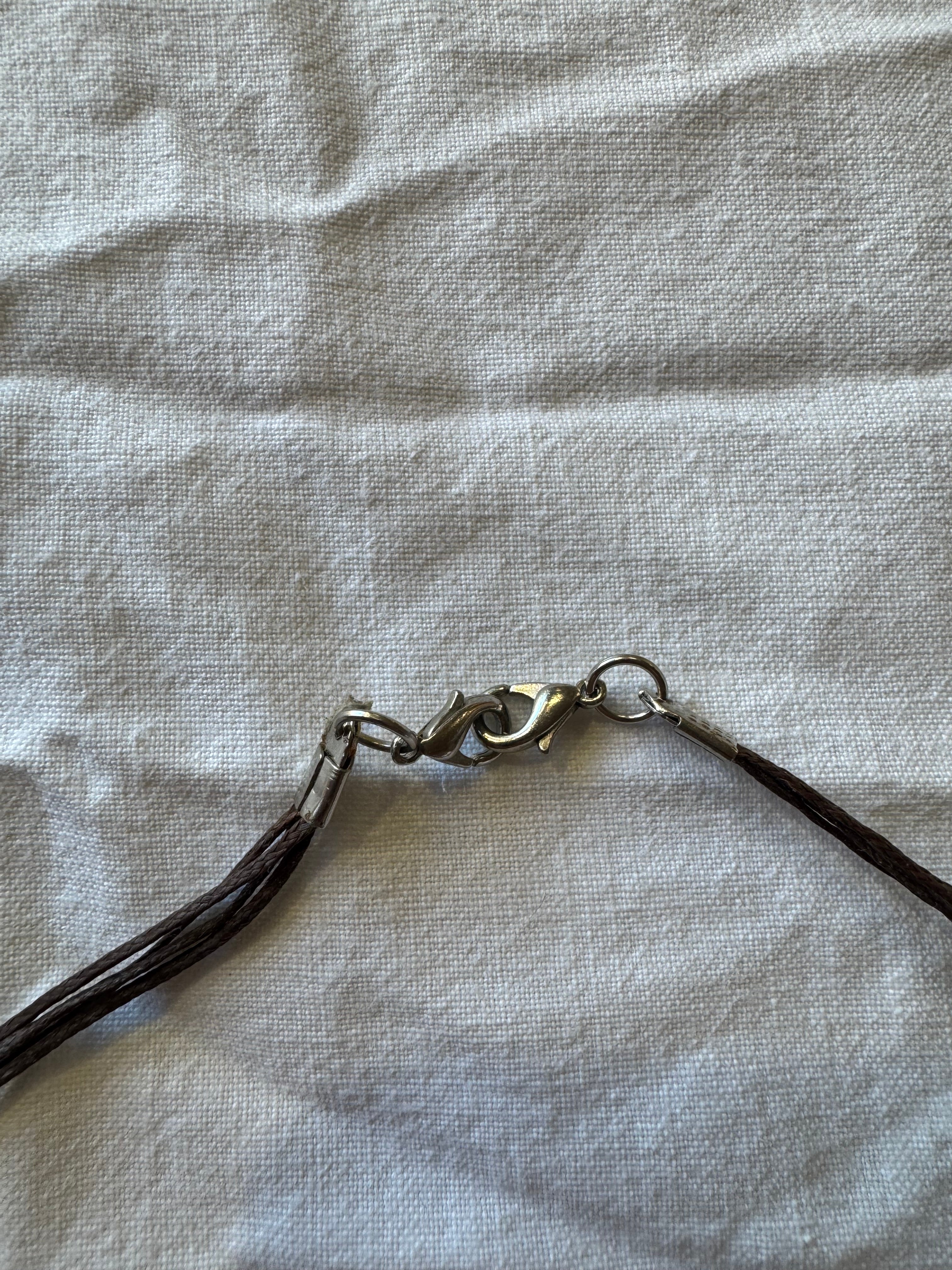 Collier vert en verre