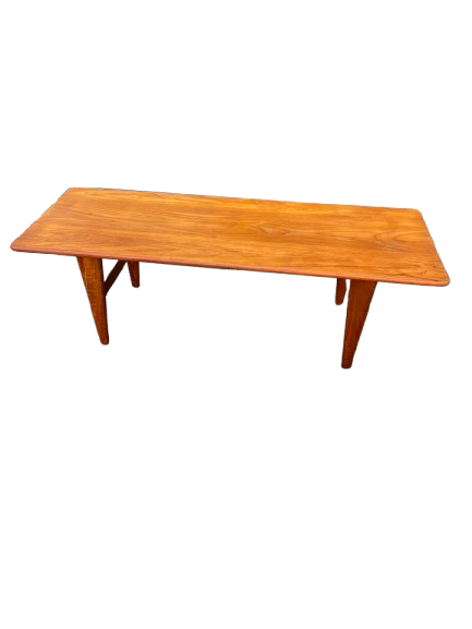 Table basse scandinave en teck massif 1970