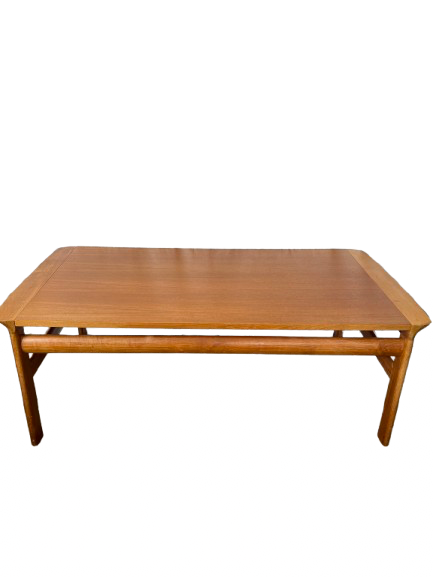 Table basse scandinave en teck massif 1960
