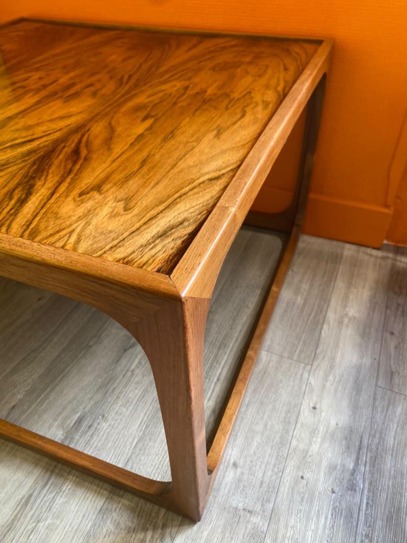 Table basse Wihlelm Renz en palissandre 70's