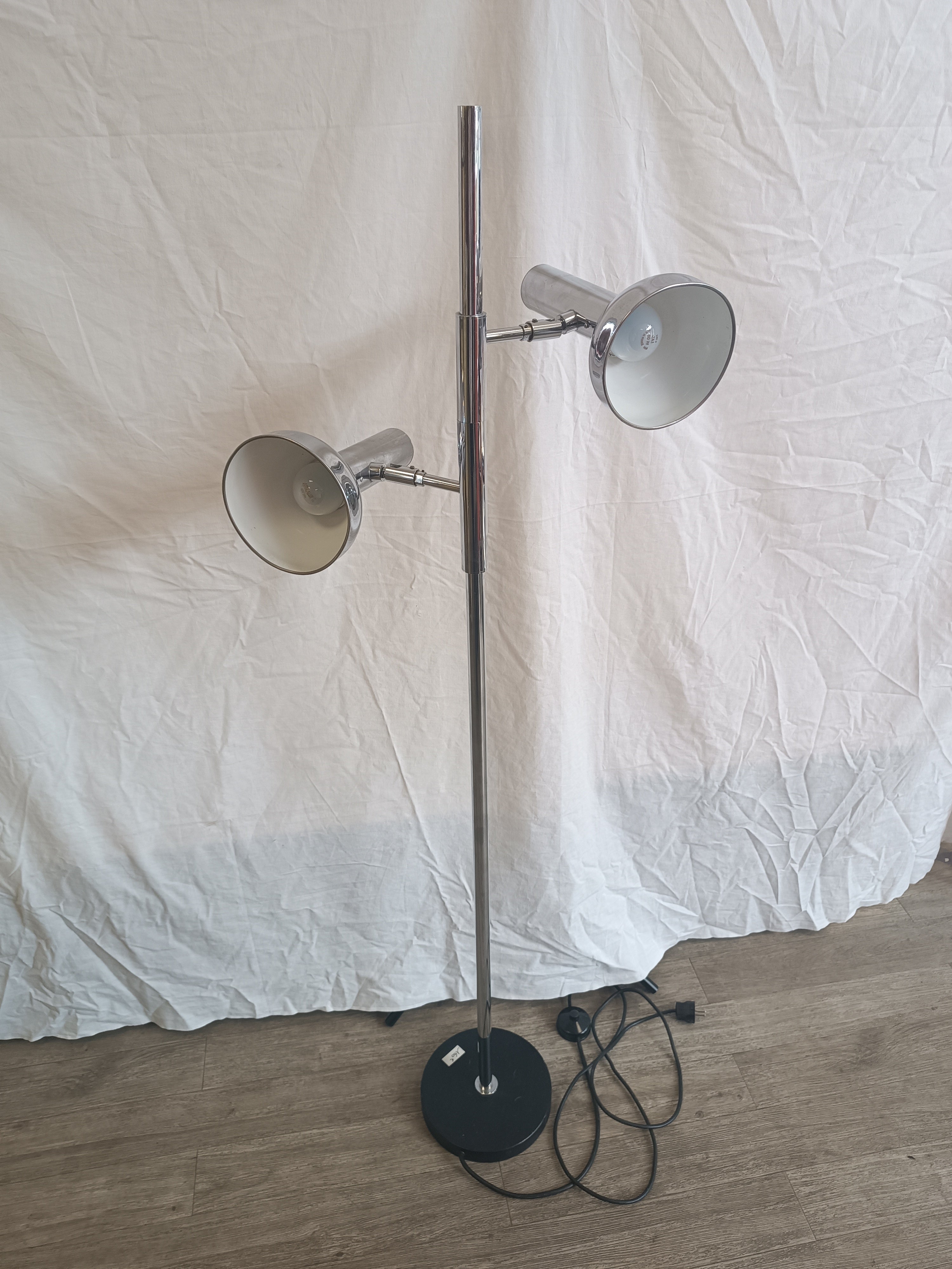 Lampadaire chromé années 70's