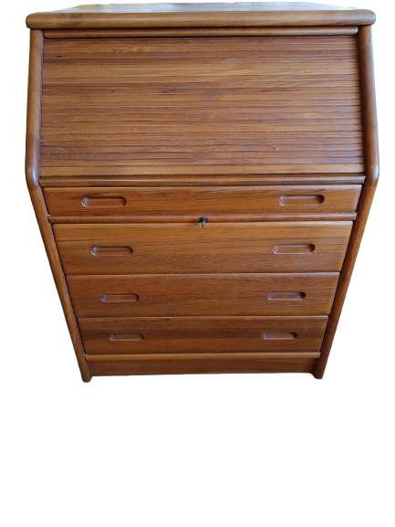 Secrétaire scandinave en teck massif