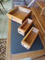 Secrétaire scandinave en teck massif