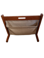 Porte revues scandinave en teck massif
