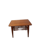 Petite table basse scandinave en teck massif années 70's