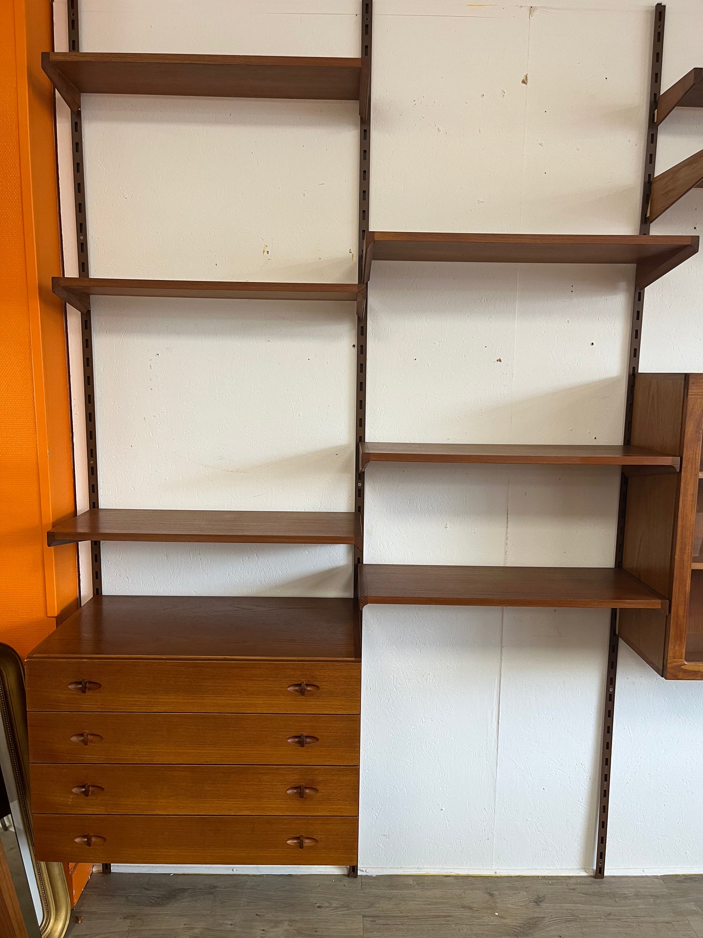 Bibliothèque modulable en teck Kai Kristiansen 1960