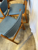 Chaises scandinaves en teck massif Erik Buch 1960