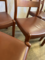 Chaises scandinaves en teck massif Niels O.Møller 1970