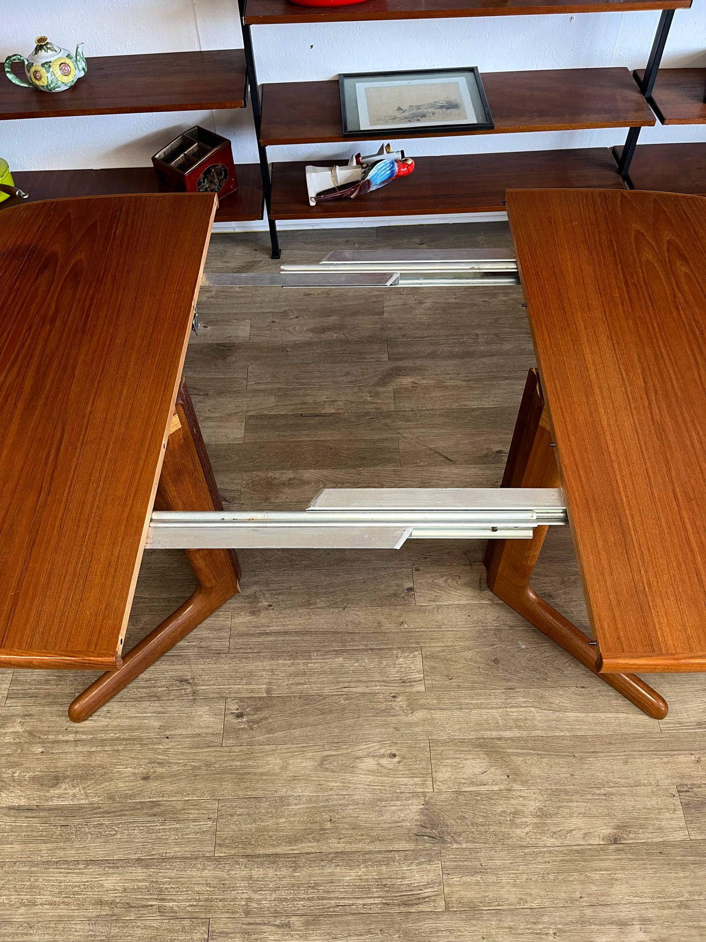 Table à manger scandinave en teck 1970