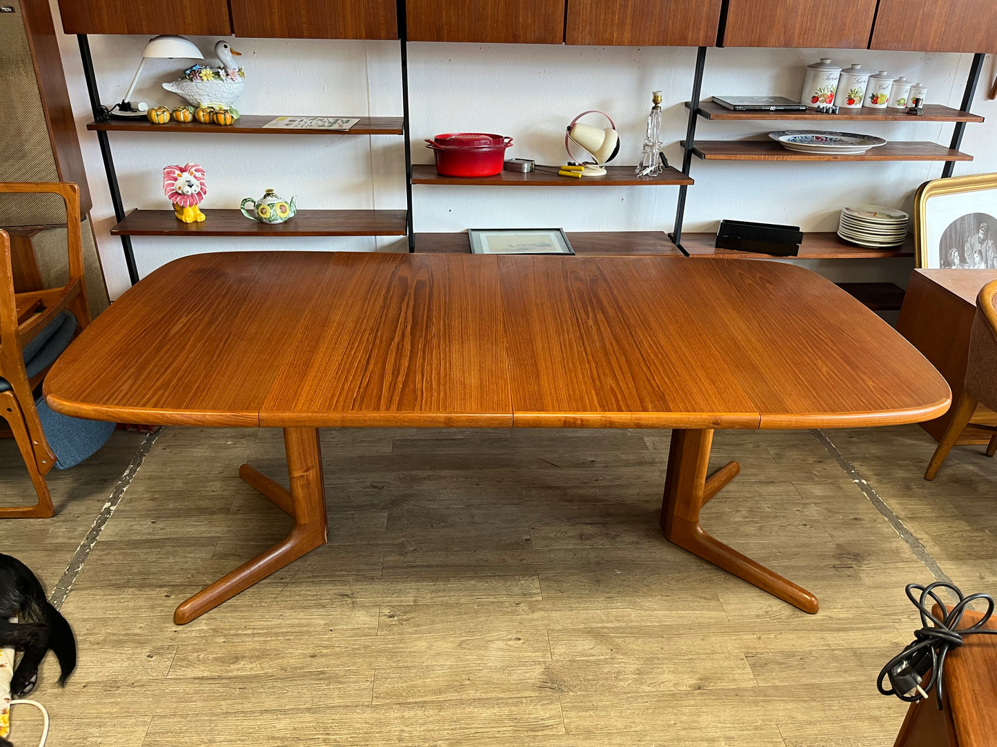 Table à manger scandinave en teck 1970