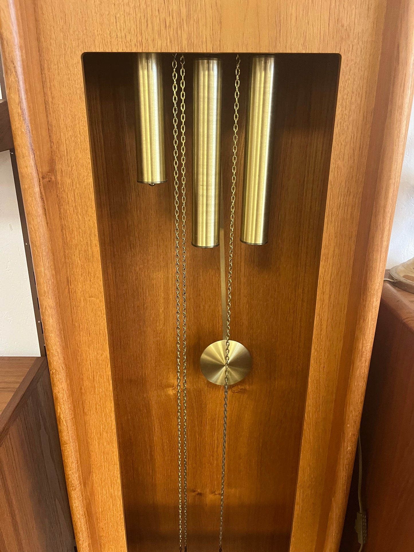 Horloge scandinave en teck 1970