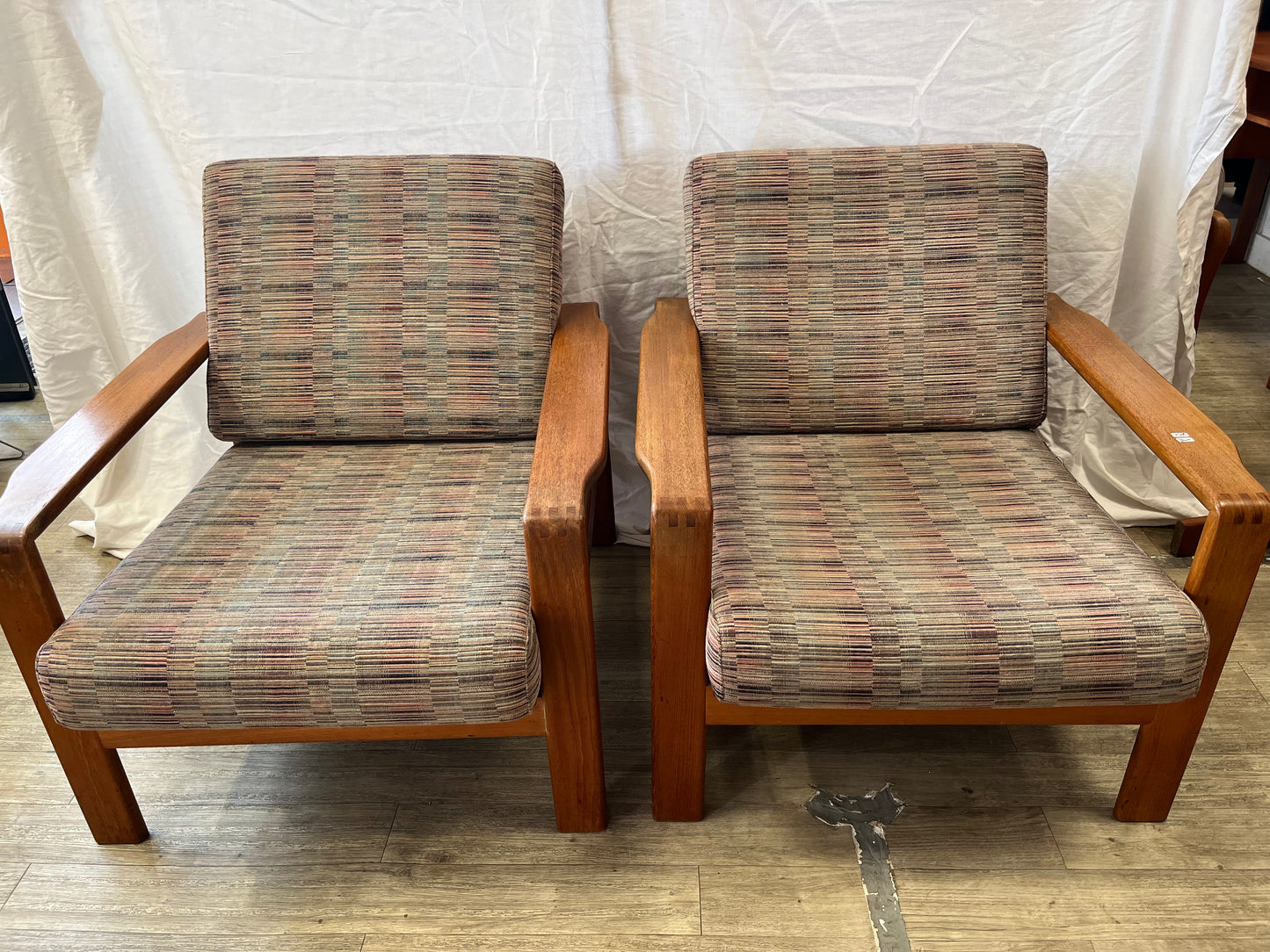 Salon scandinave en teck massif 1970