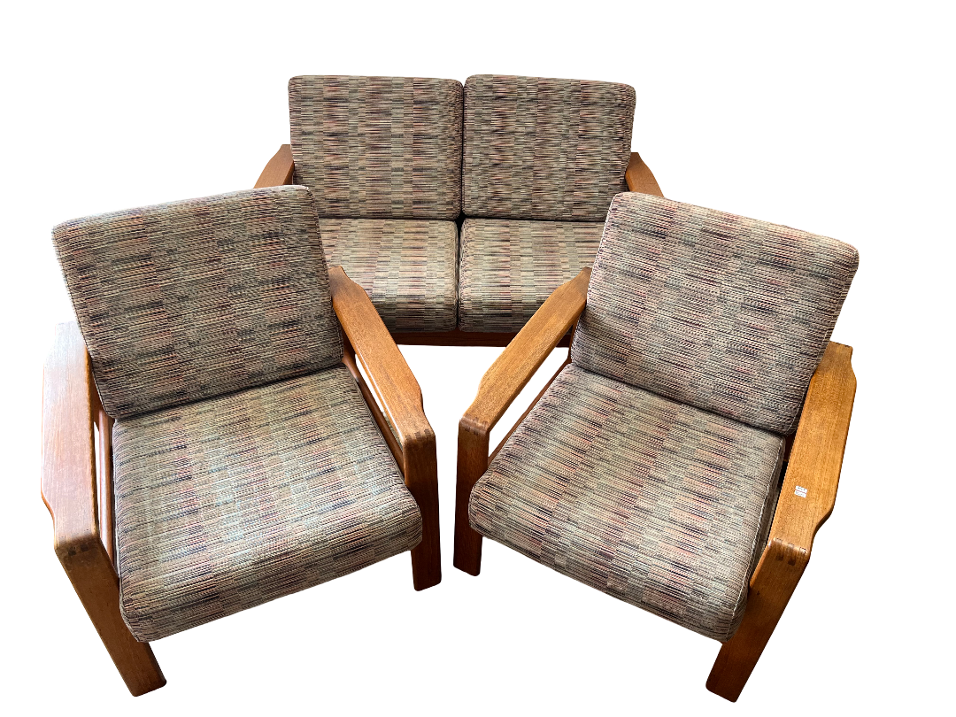 Salon scandinave en teck massif 1970