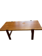 Table basse scandinave en teck massif 1970