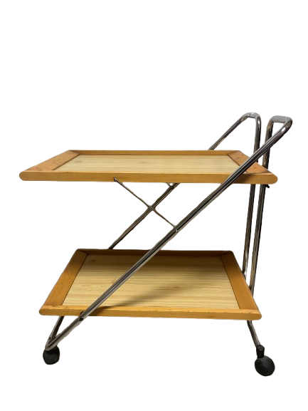 Desserte à roulettes années 70’s