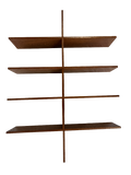Étagère murale scandinave en teck 1970