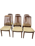 Chaises scandinaves en teck massif 1960