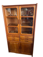 Buffet/vitrine scandinave en teck massif 1970