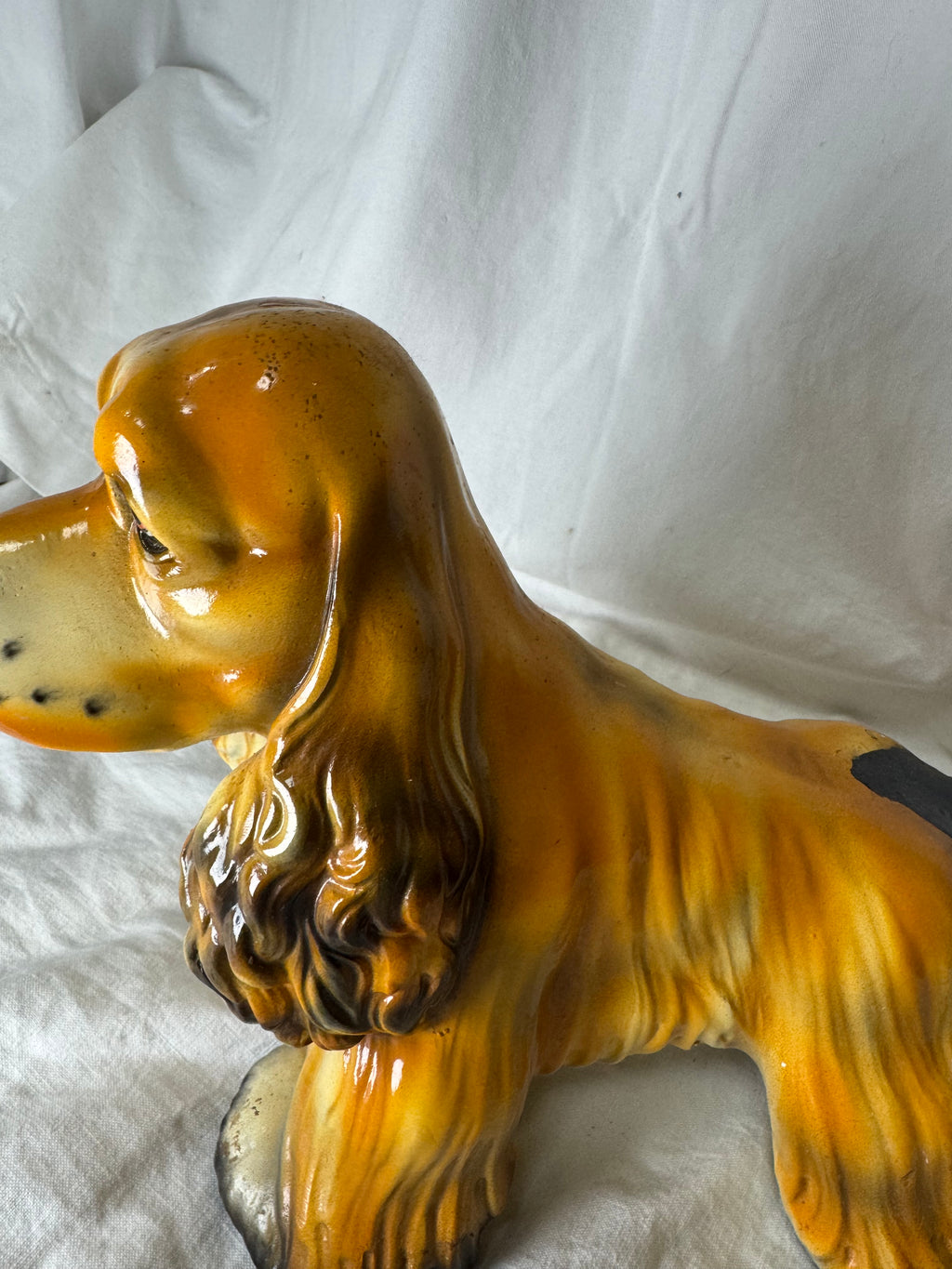 Chien en céramique