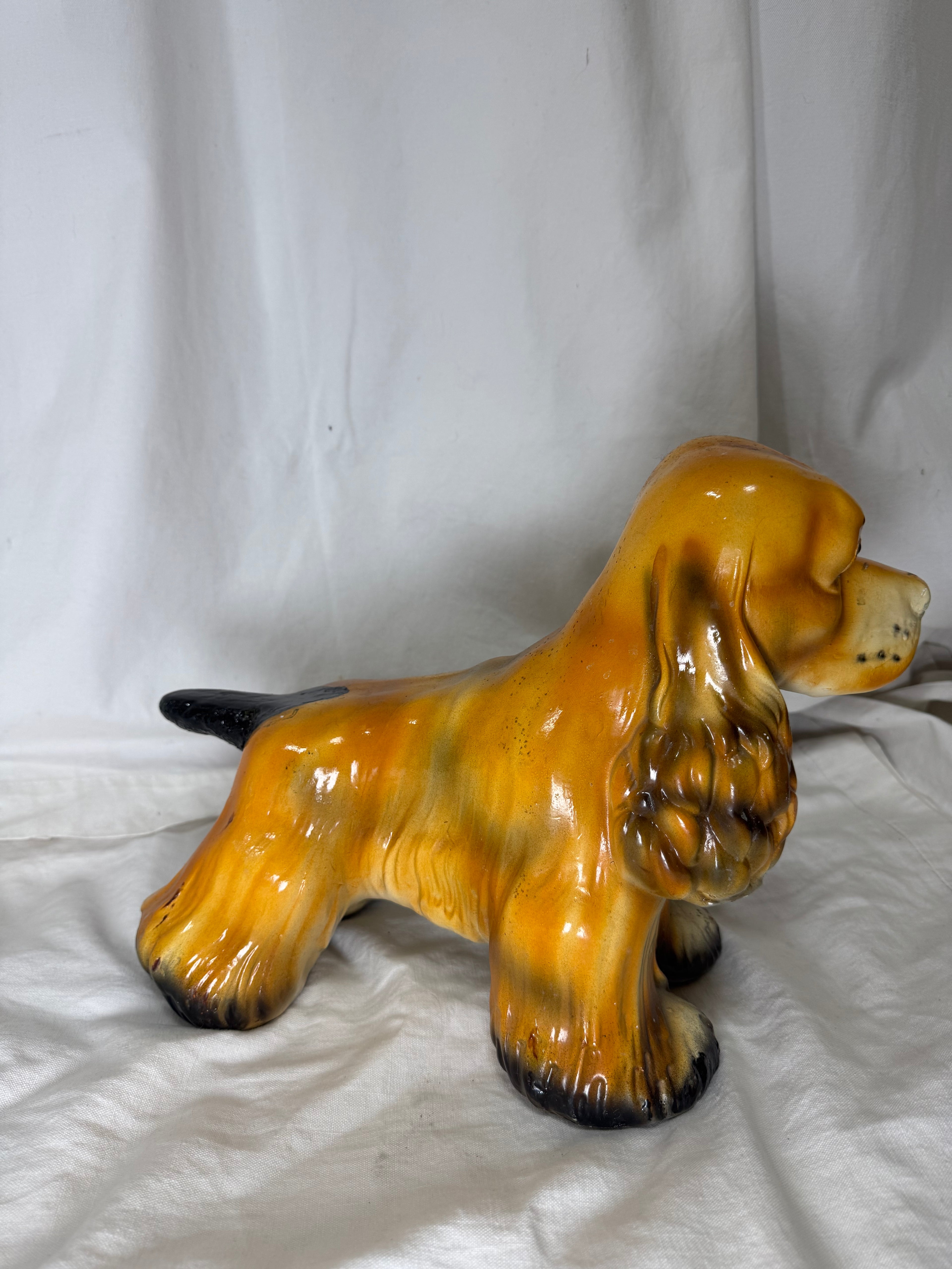 Chien en céramique