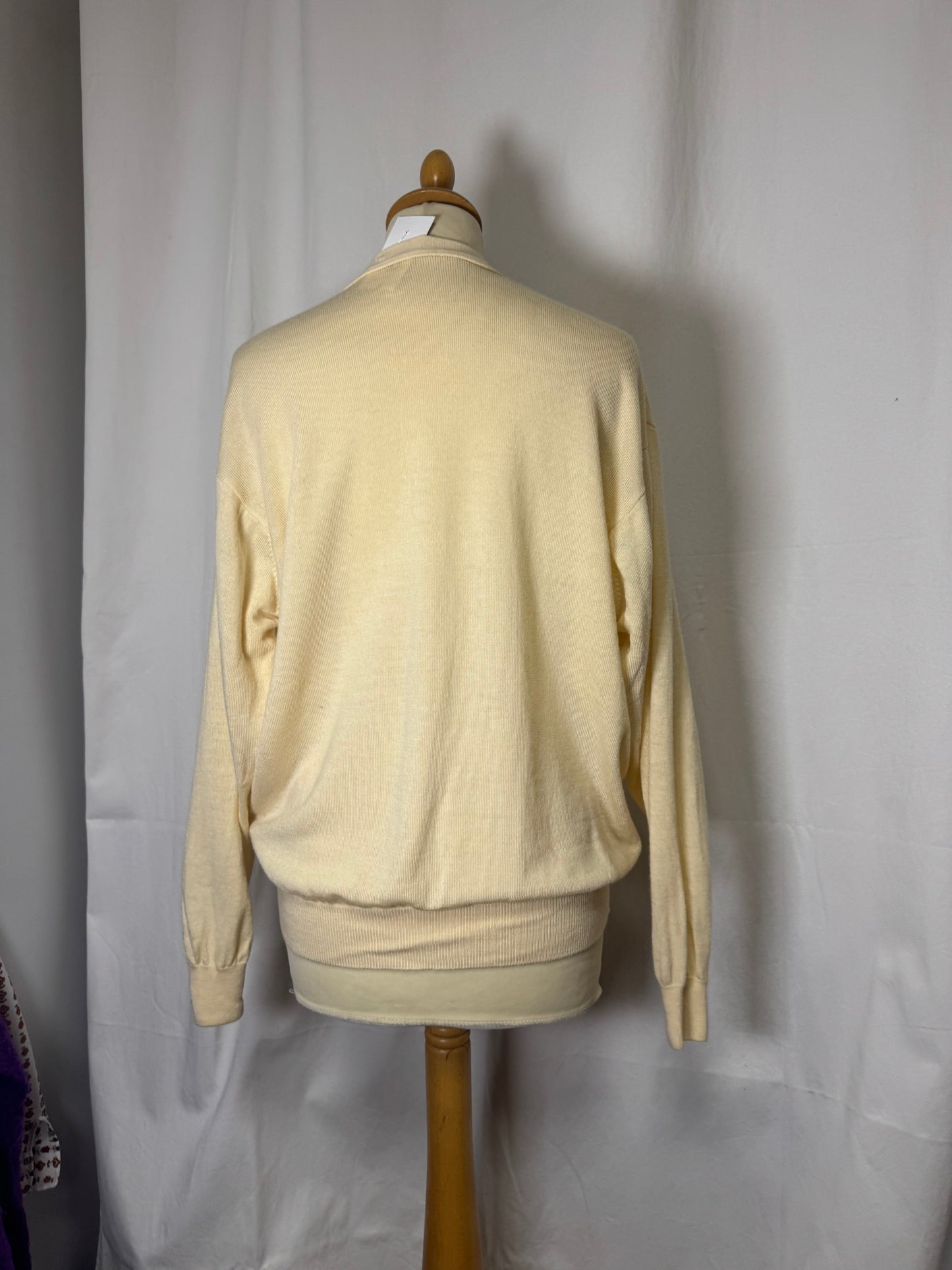 Cardigan beige en laine