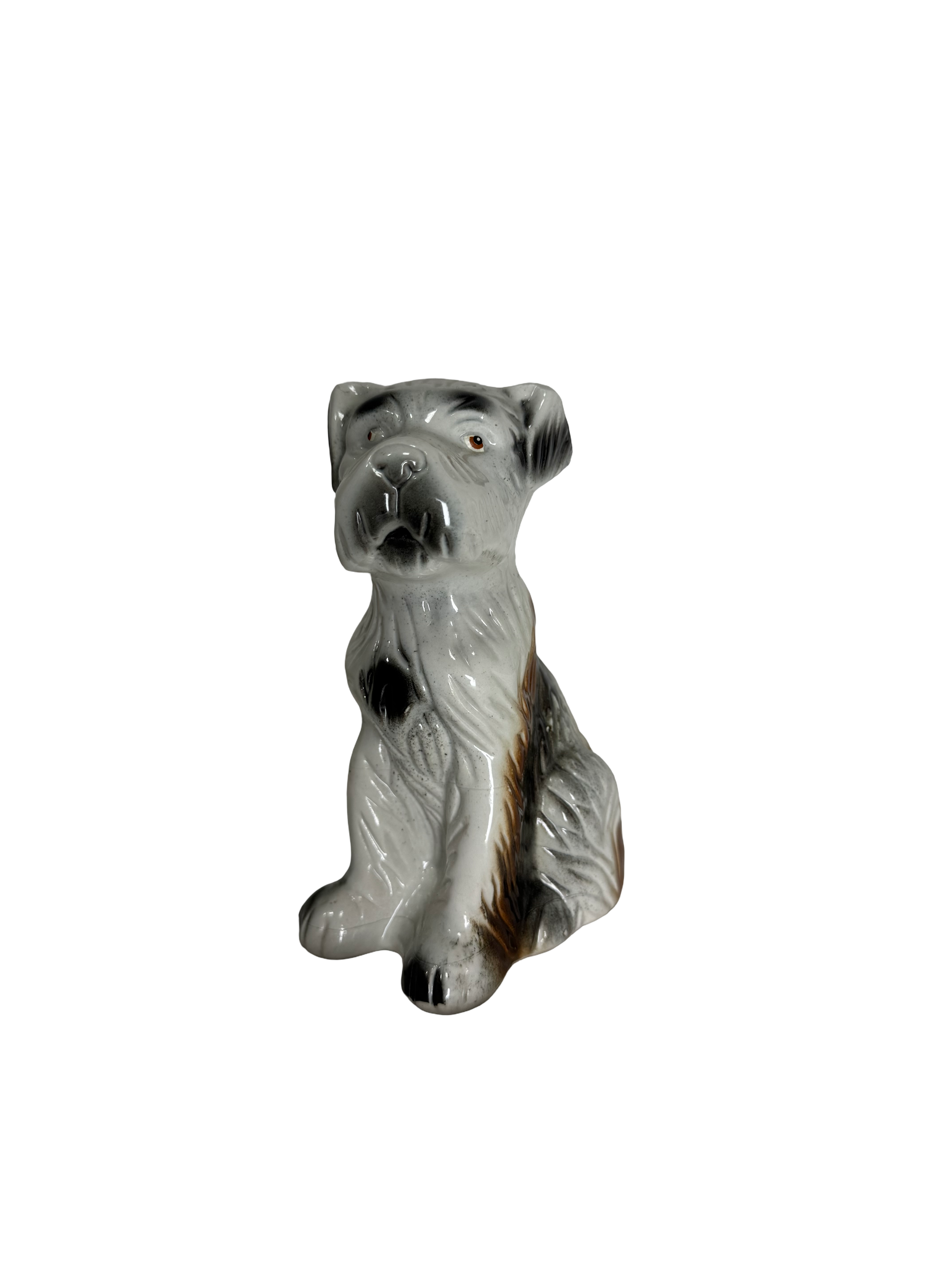 Chien en céramique