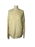 Pull ajourée beige