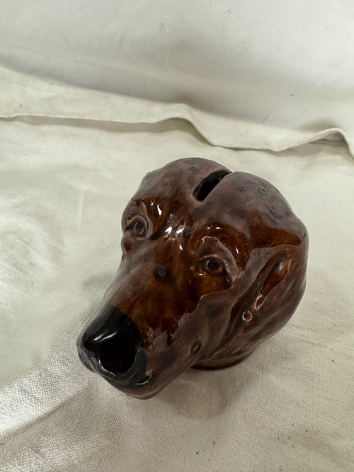 Tirelire chien en céramique