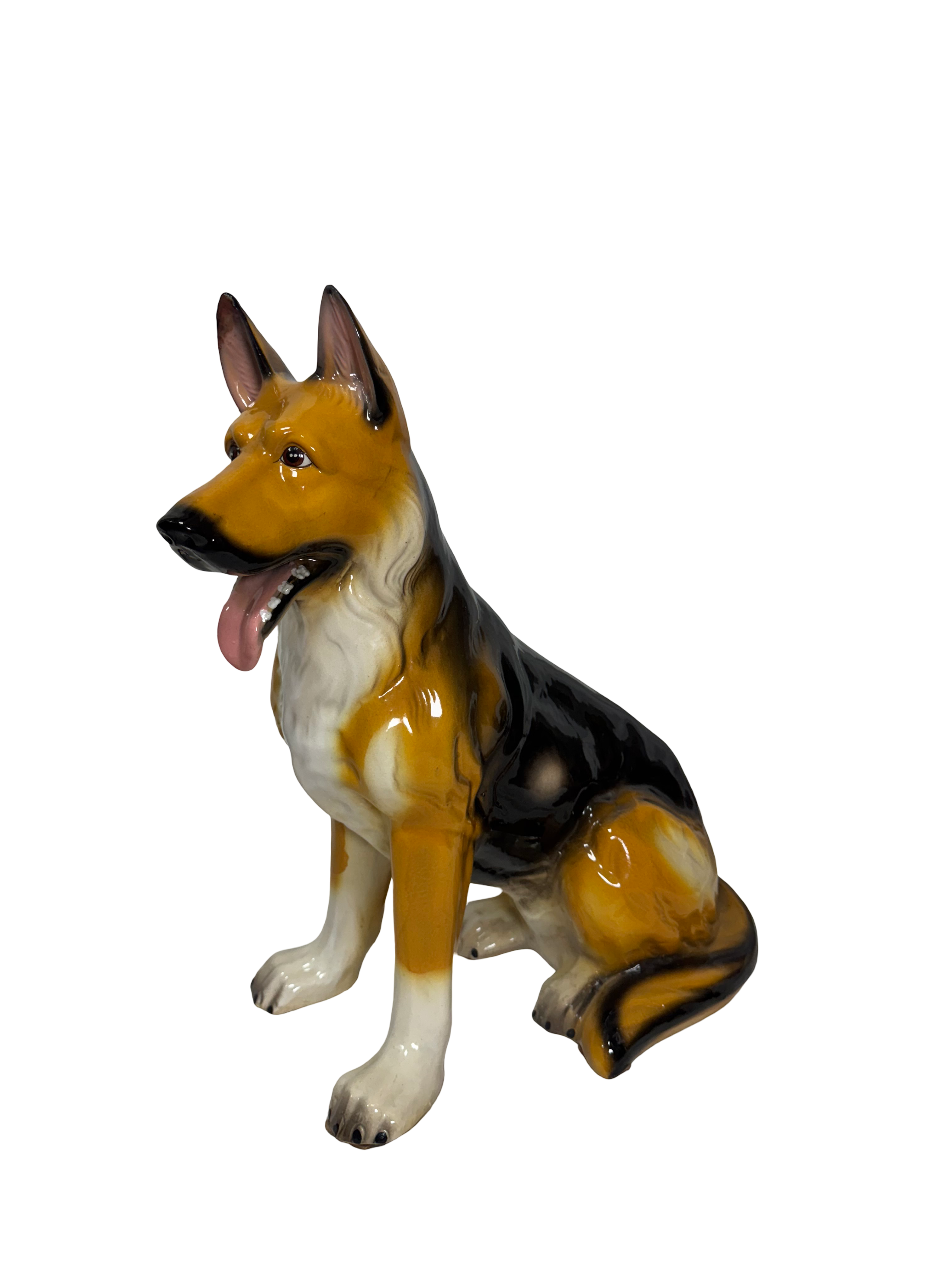 Chien en céramique