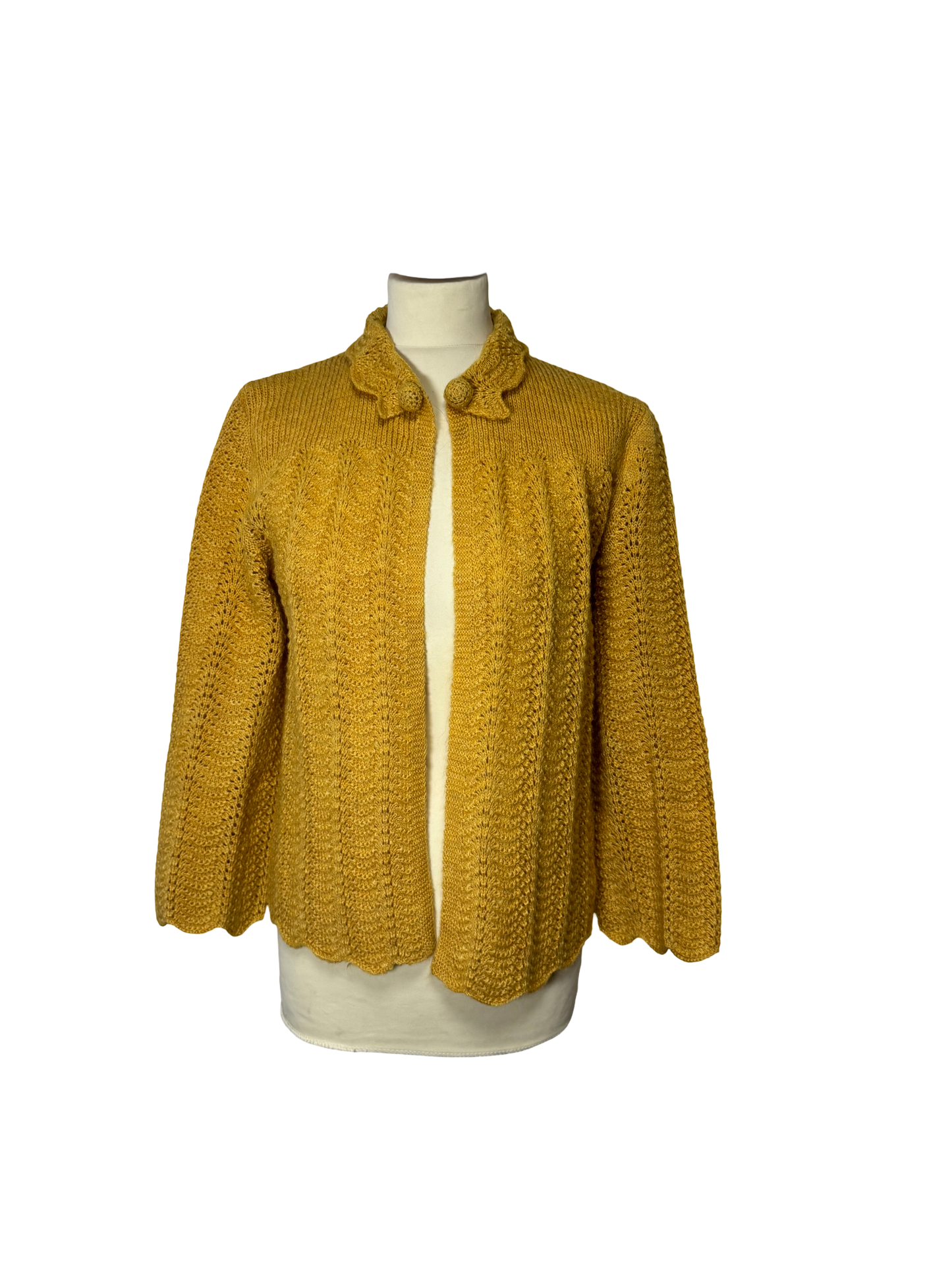 Cardigan jaune 70s