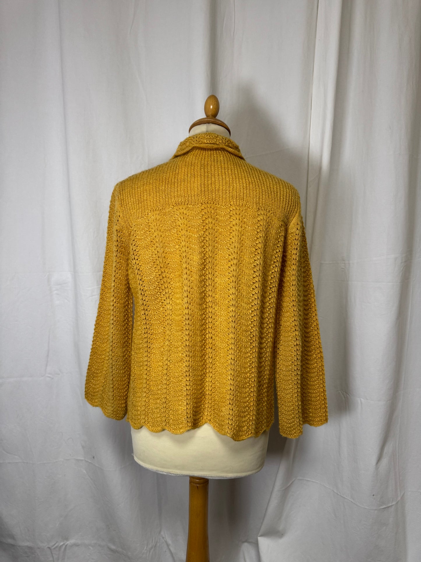 Cardigan jaune 70s