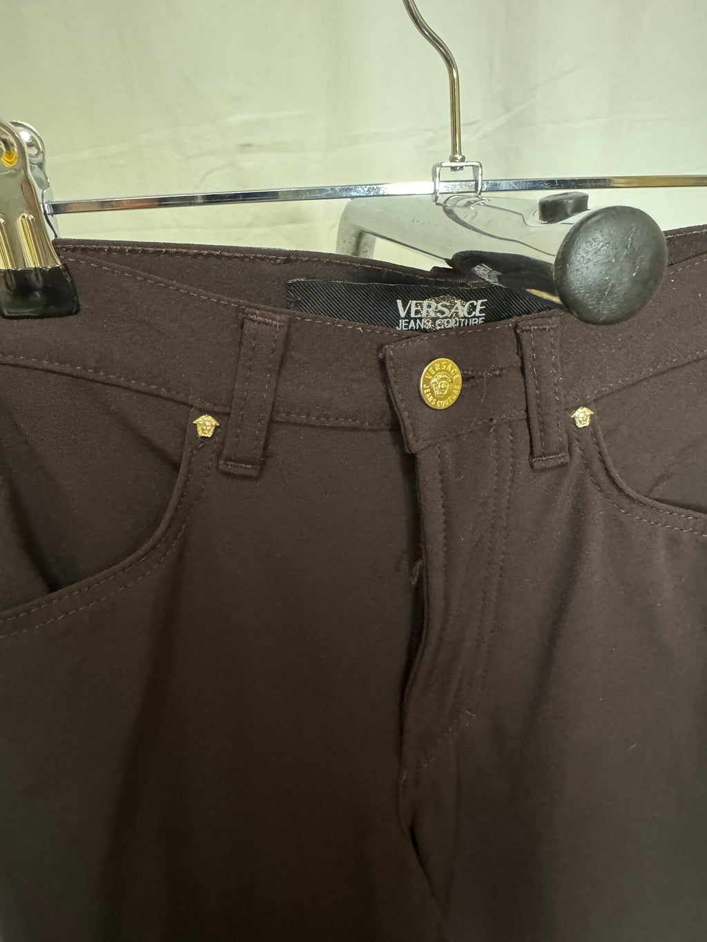 Pantalon marron Versace