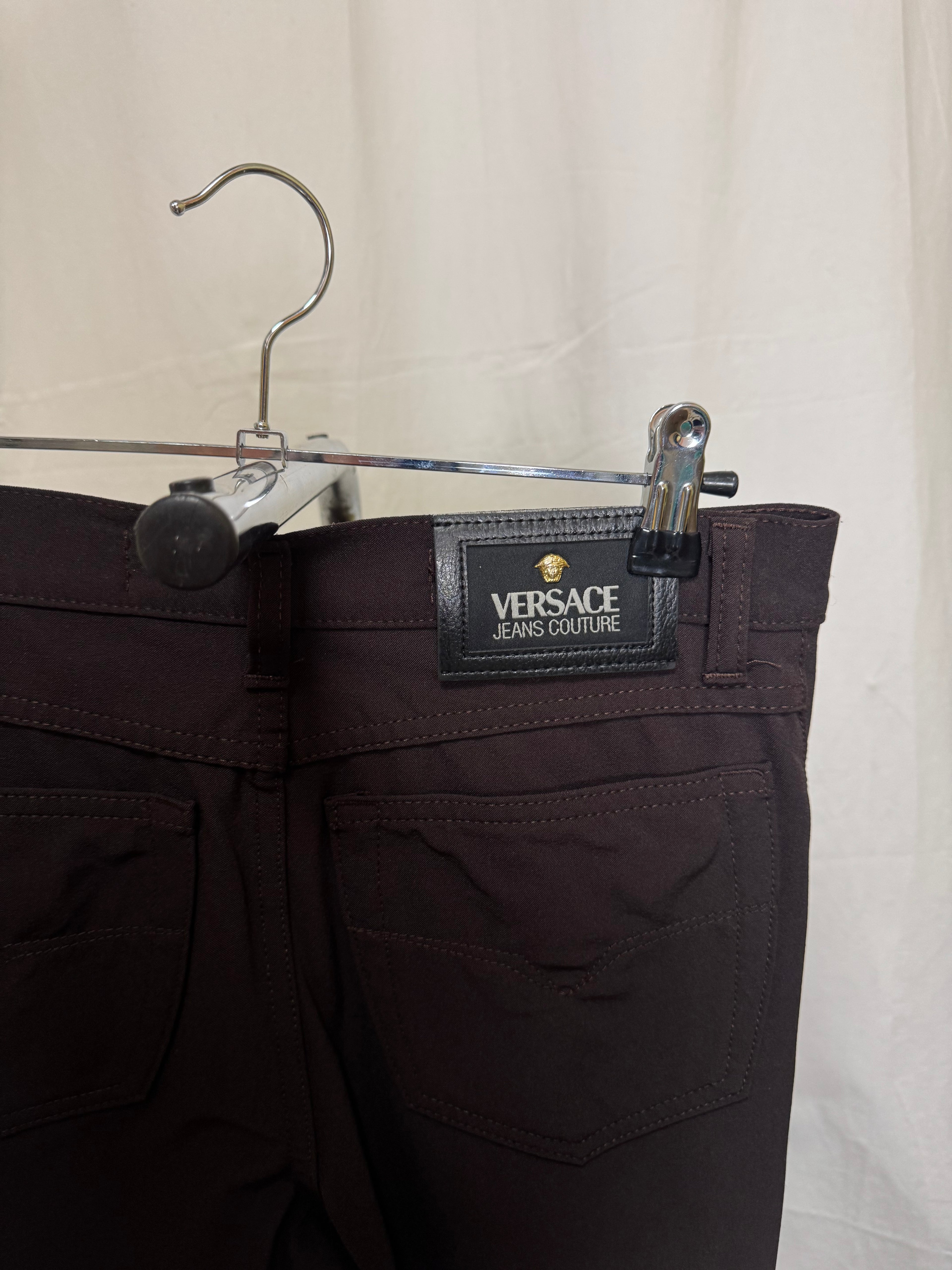 Pantalon marron Versace