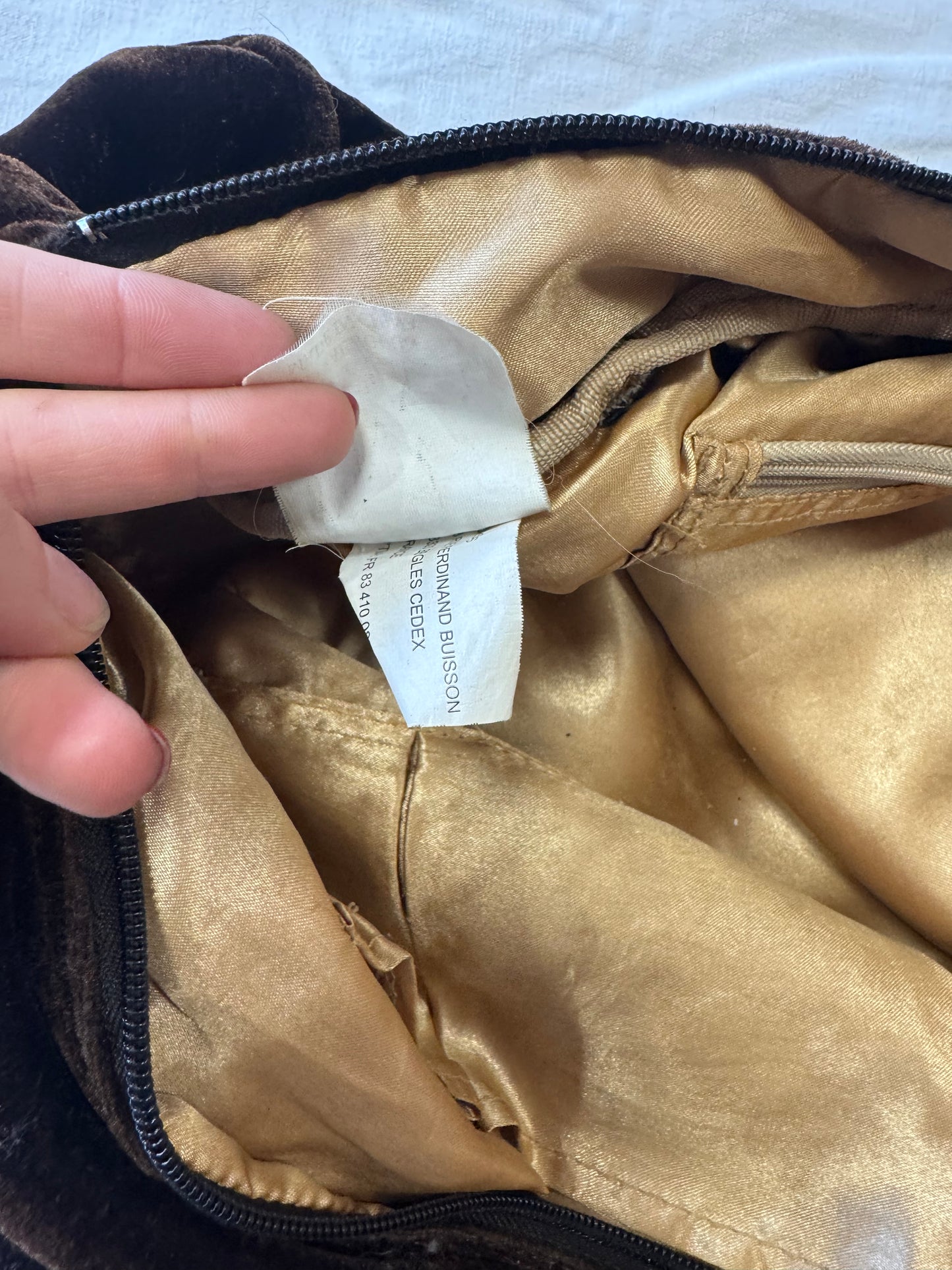 Sac à main en velours DDP