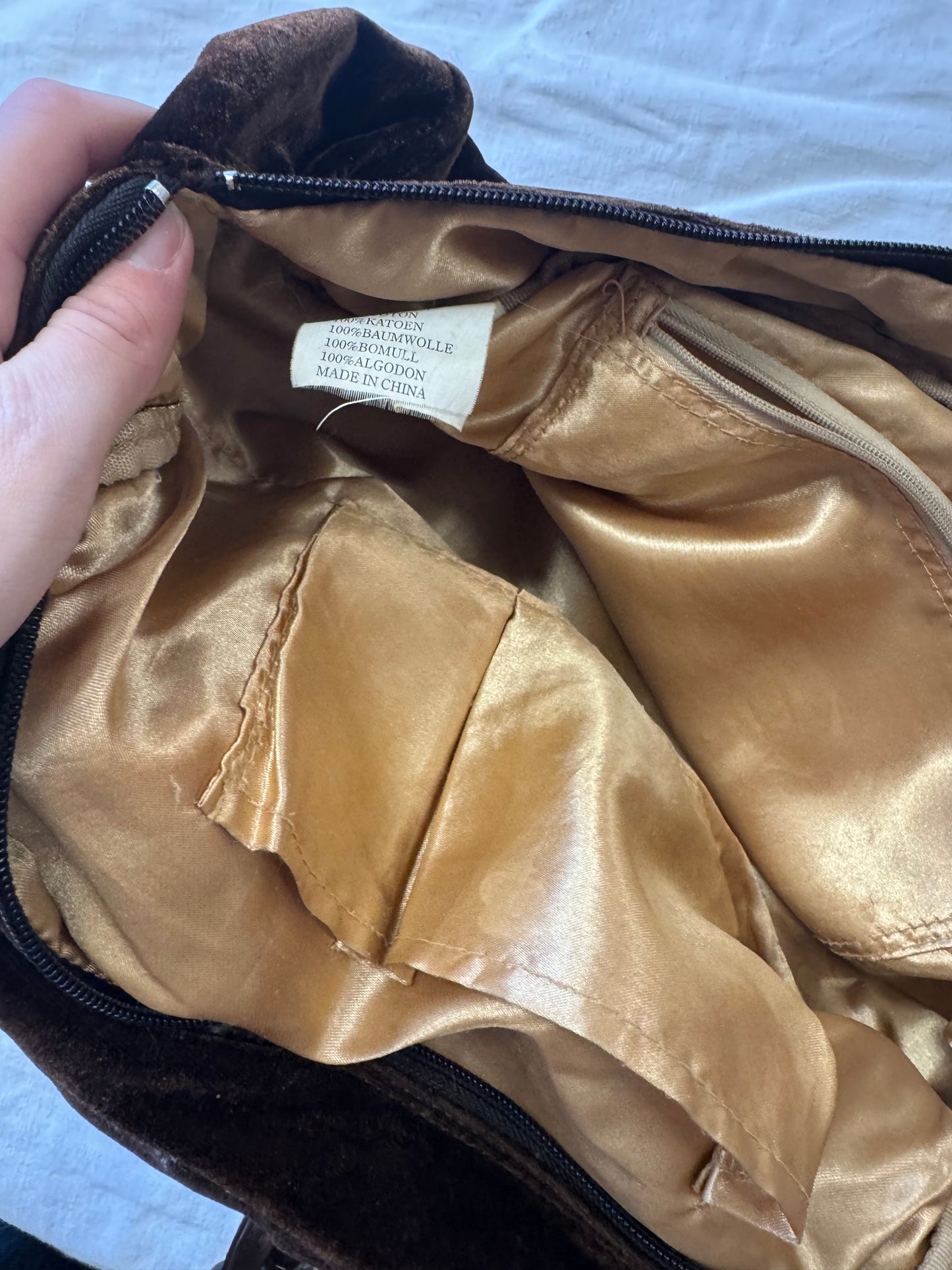 Sac à main en velours DDP