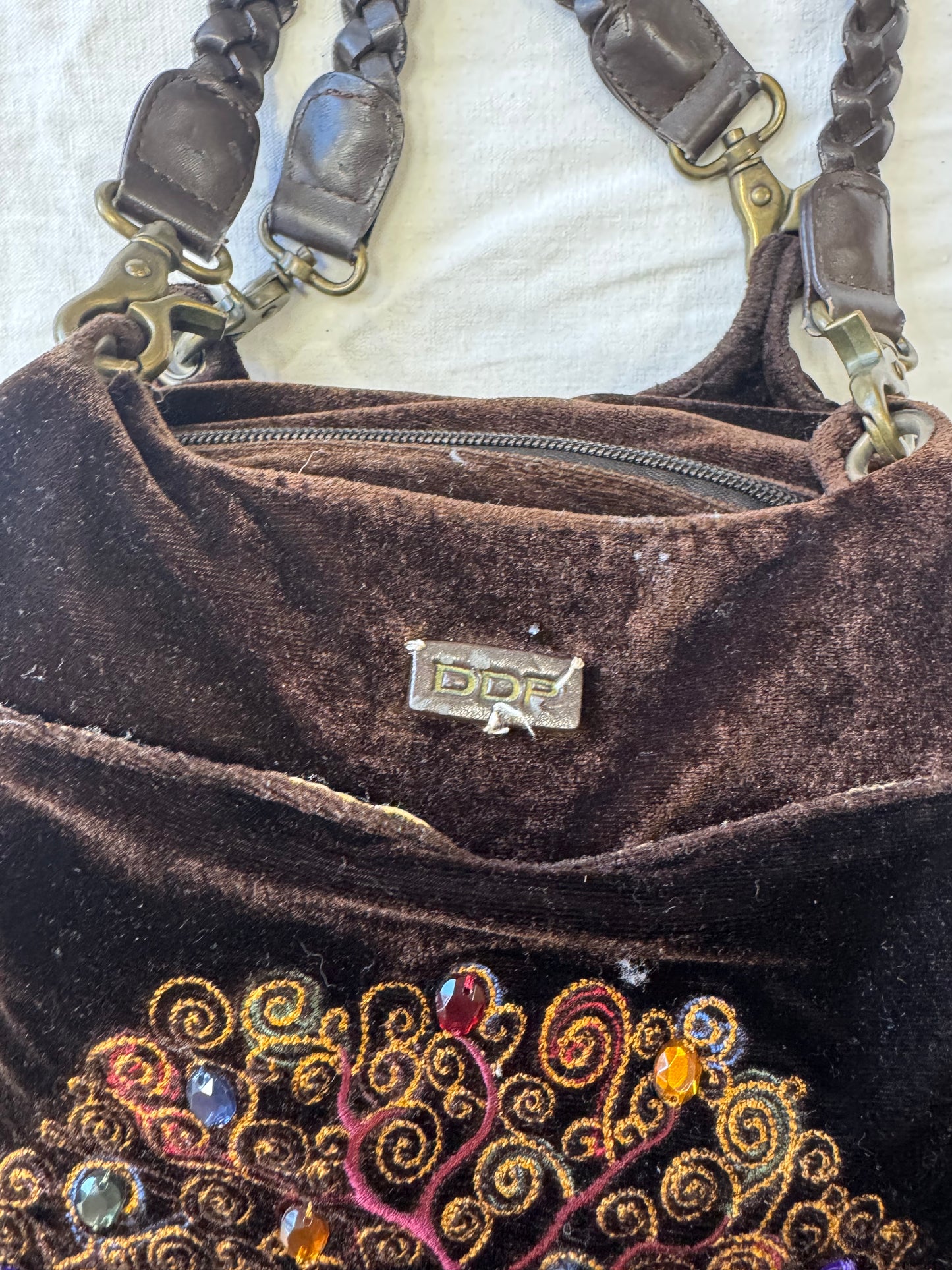 Sac à main en velours DDP