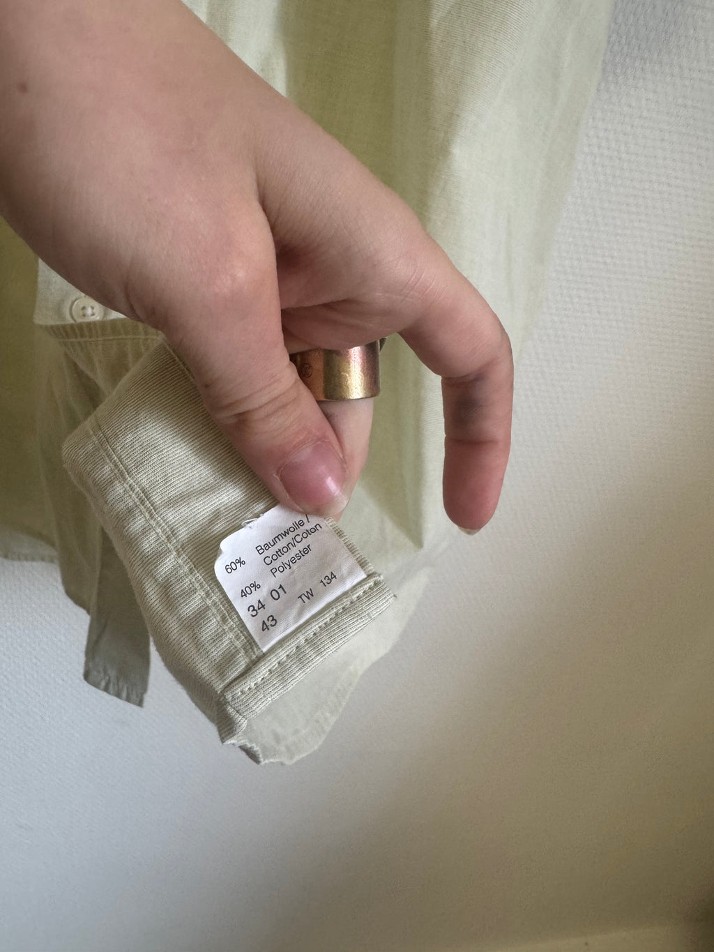 Chemise verte