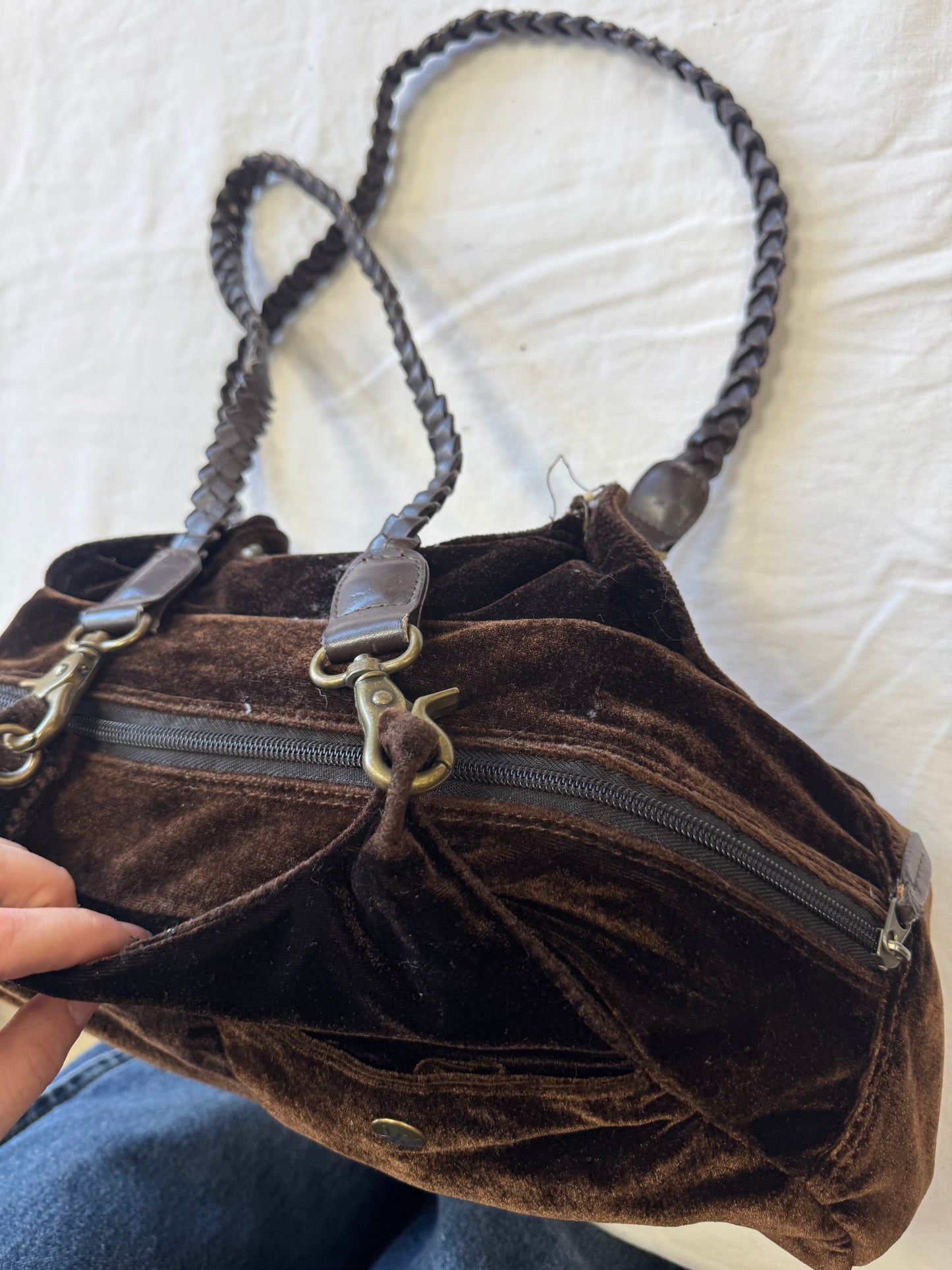 Sac à main en velours DDP