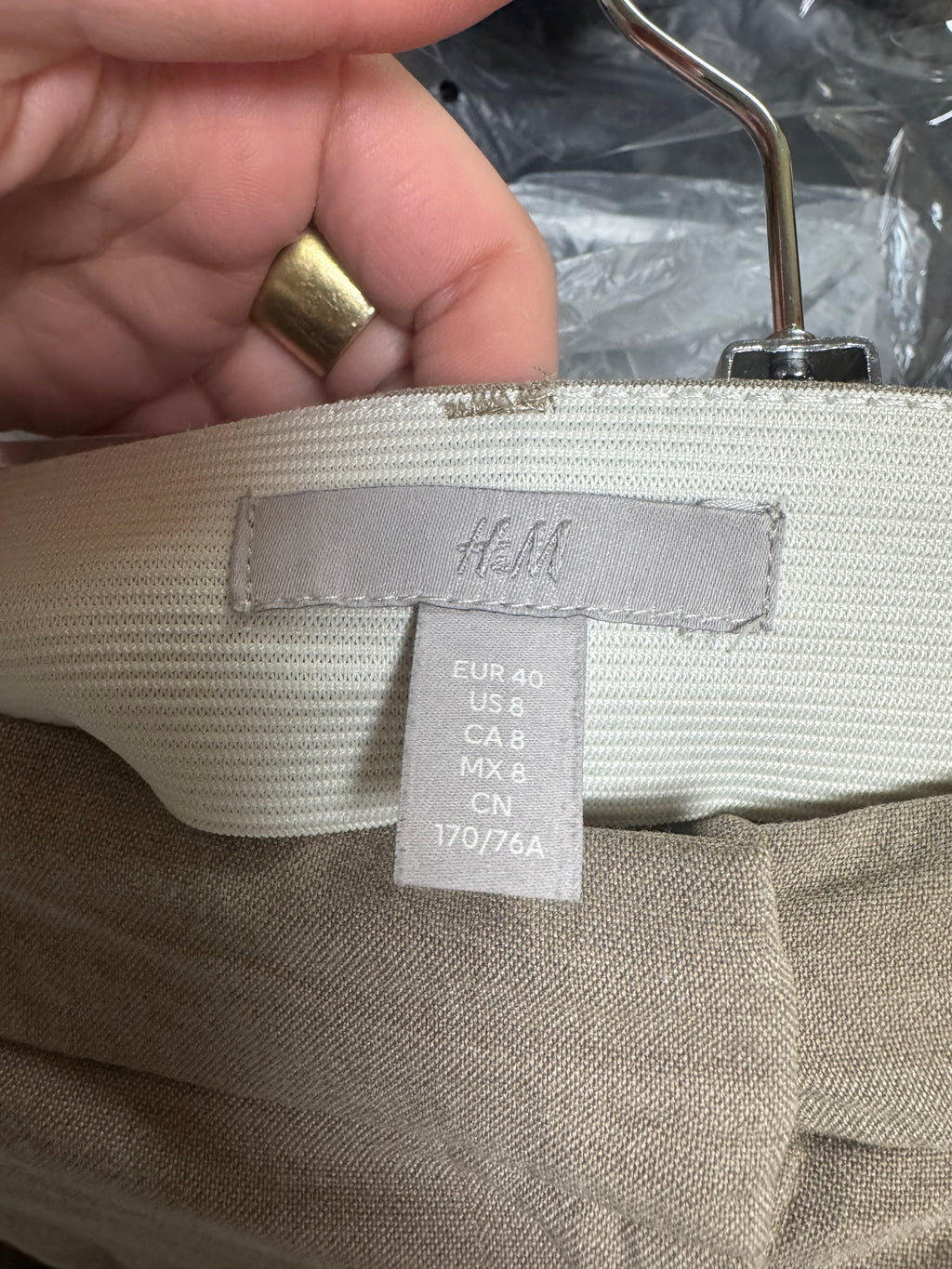 Pantalon de costume beige