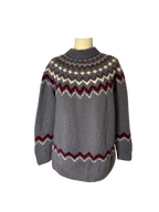 Pull gris islandais